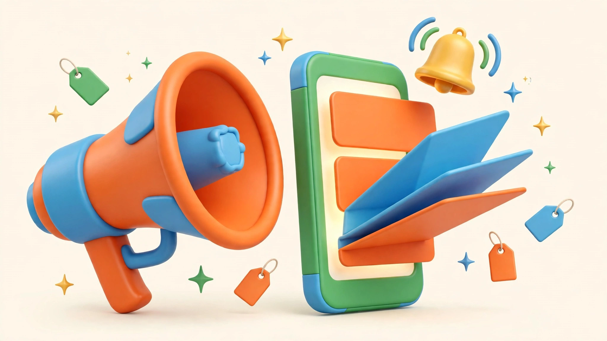 Des annonces et promotions arrivant sur un téléphone