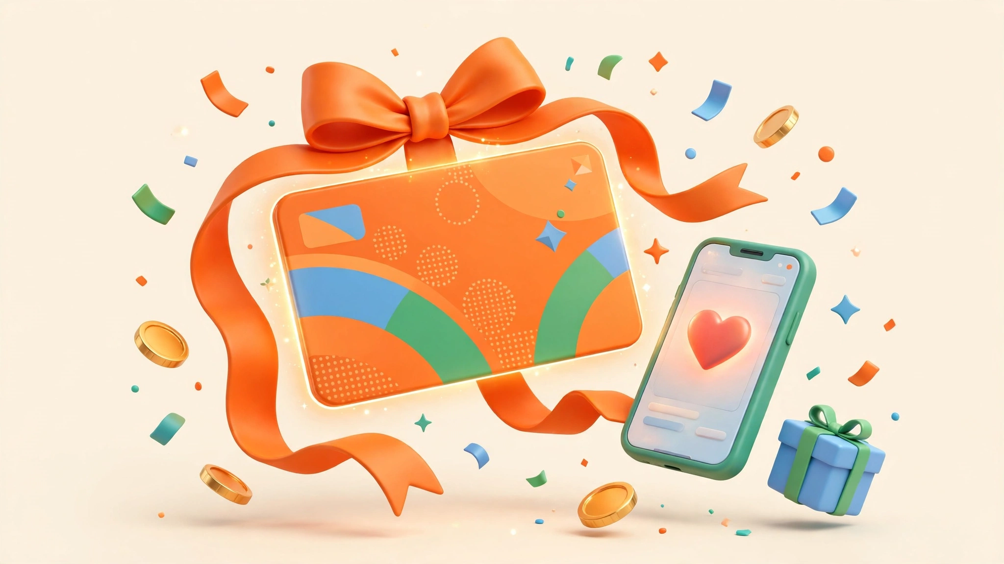 A Franco Food digital gift card with confetti