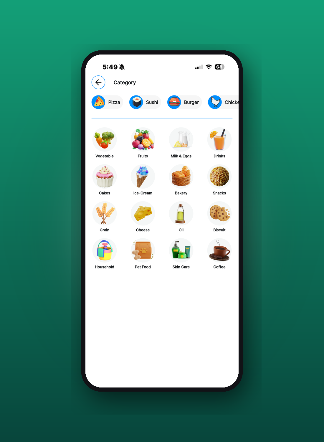 Franco Food categories