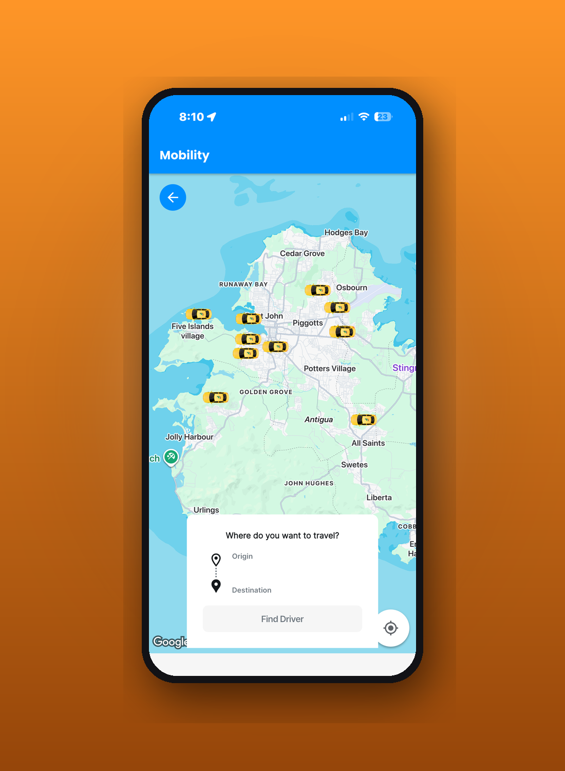 Franco Food taxi map
